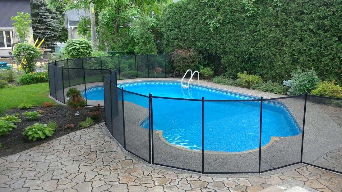 Piscine creusée : Installation de clôture pour piscine - Clôture
