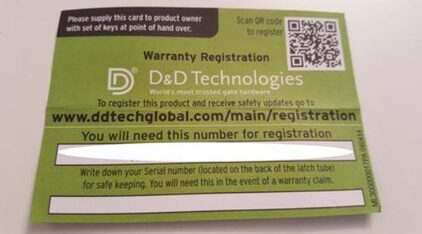 D&D Technologies Warranty