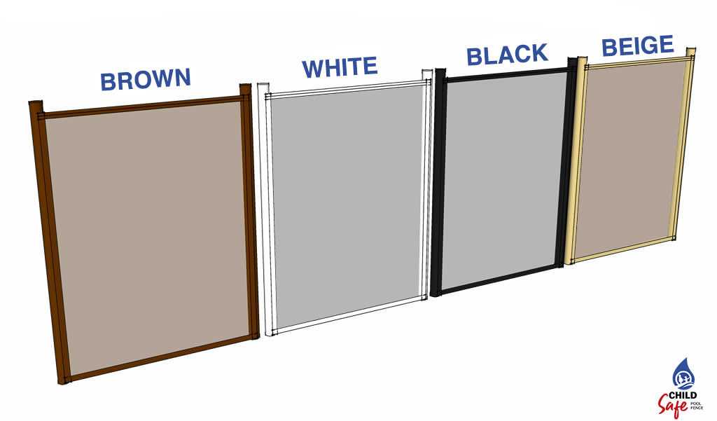 Prestige Child Safe Fence in 4 colors: brown, white, black, beige
