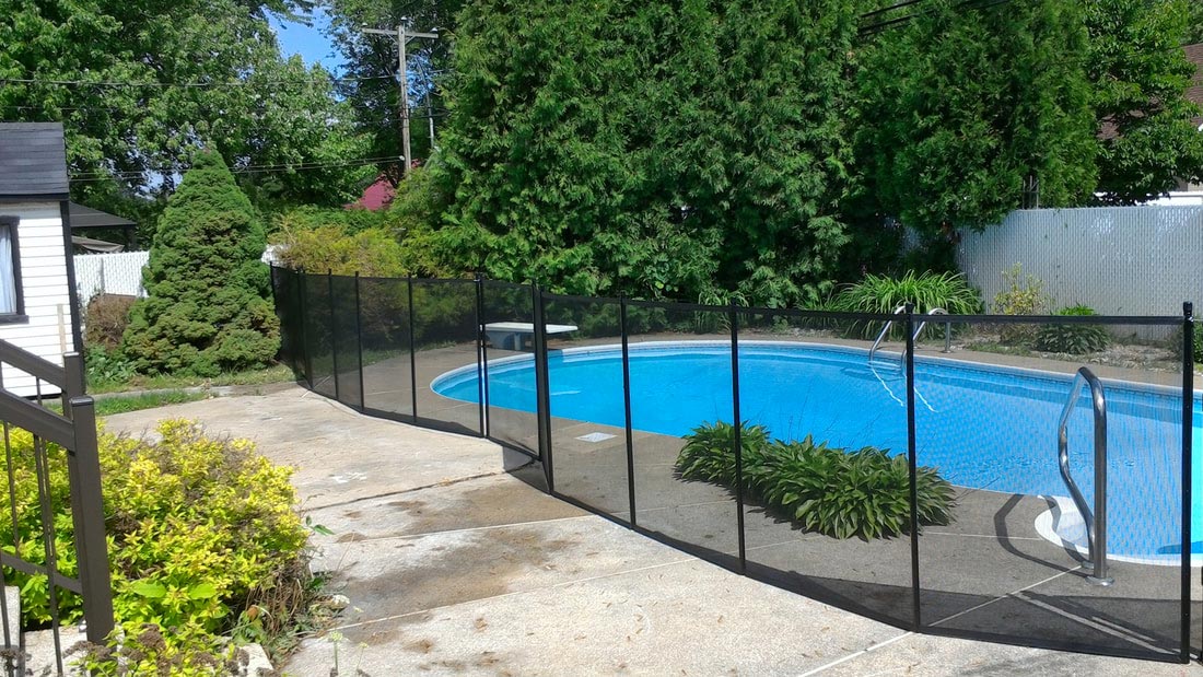 Clôture résidentielle pour piscine, serrure Magnalatch, clôture piscine, barrière piscine, clôture amovible, clôture piscine Enfant Sécure