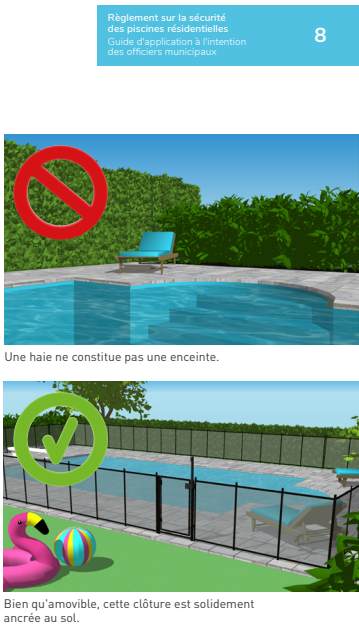 ASTM F2286-16 Clôture piscine Enfant Sécure